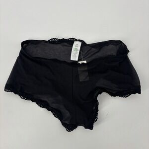Aerie Black Mesh Cheeky Panties Size Small Boyshort New With Tags